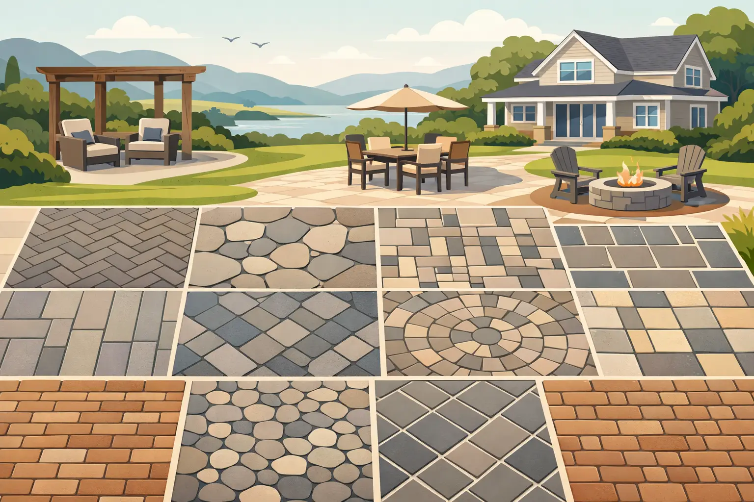 9 Best Patio Paver Patterns for Maryland Homes