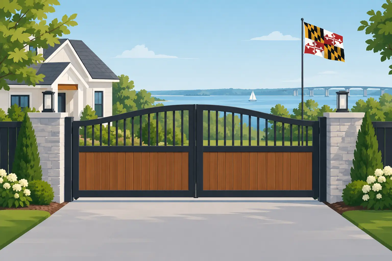 Custom Gate Design Guide for Maryland Homes