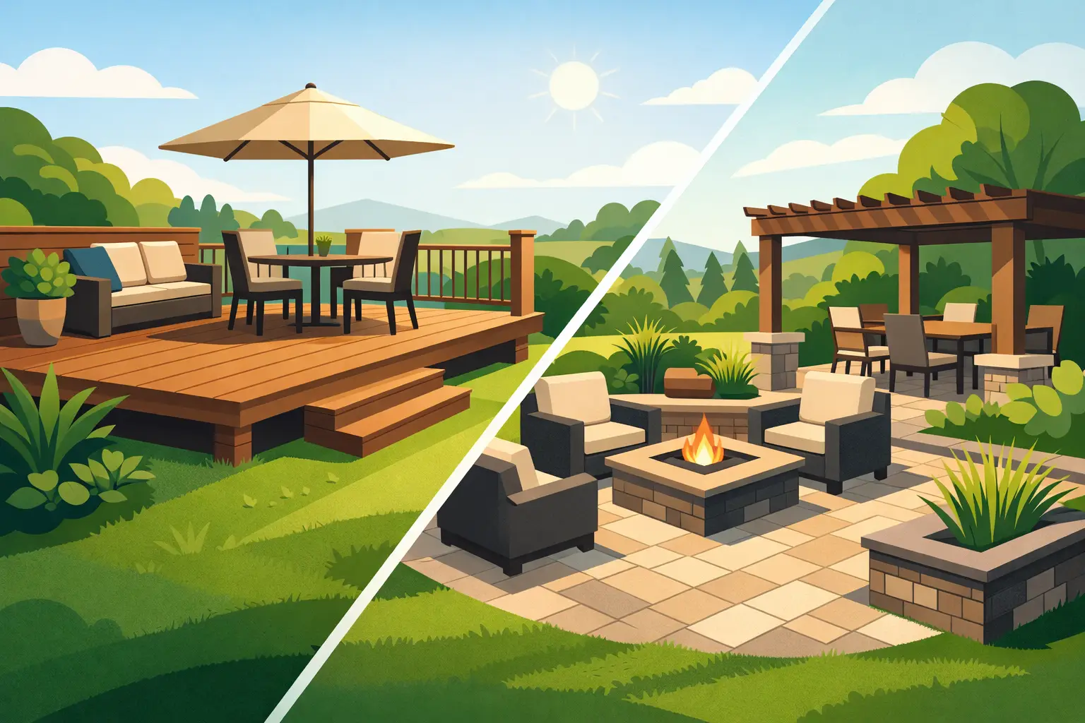 Deck or Patio for Backyard: What Fits Best?