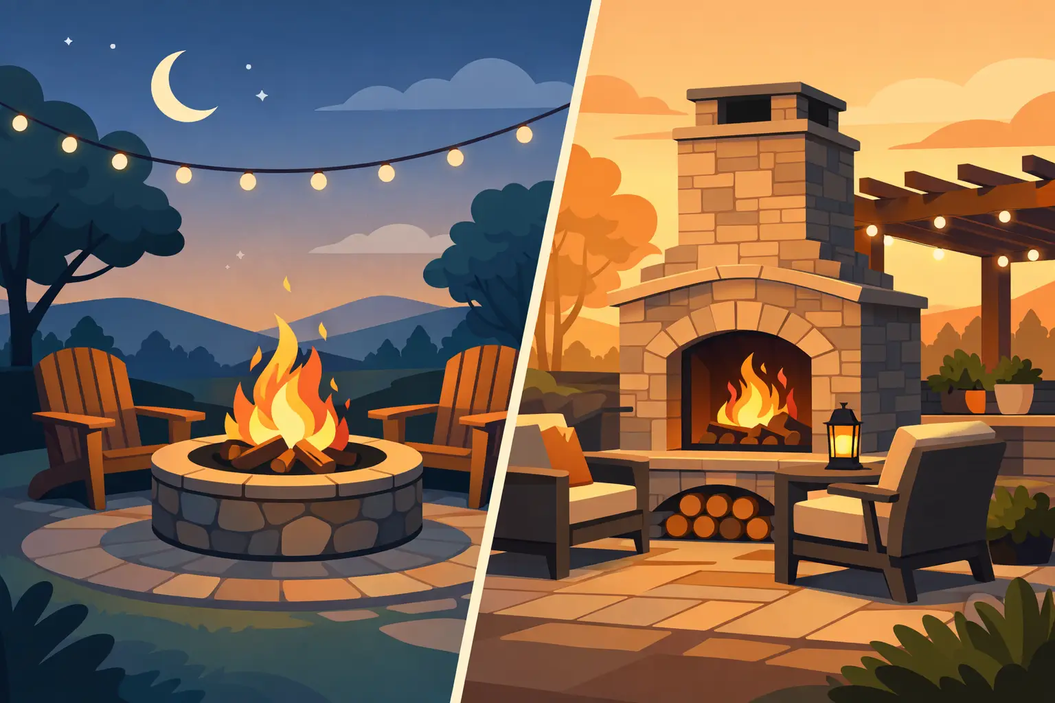 Fire Pit vs Outdoor Fireplace: Which Fits?