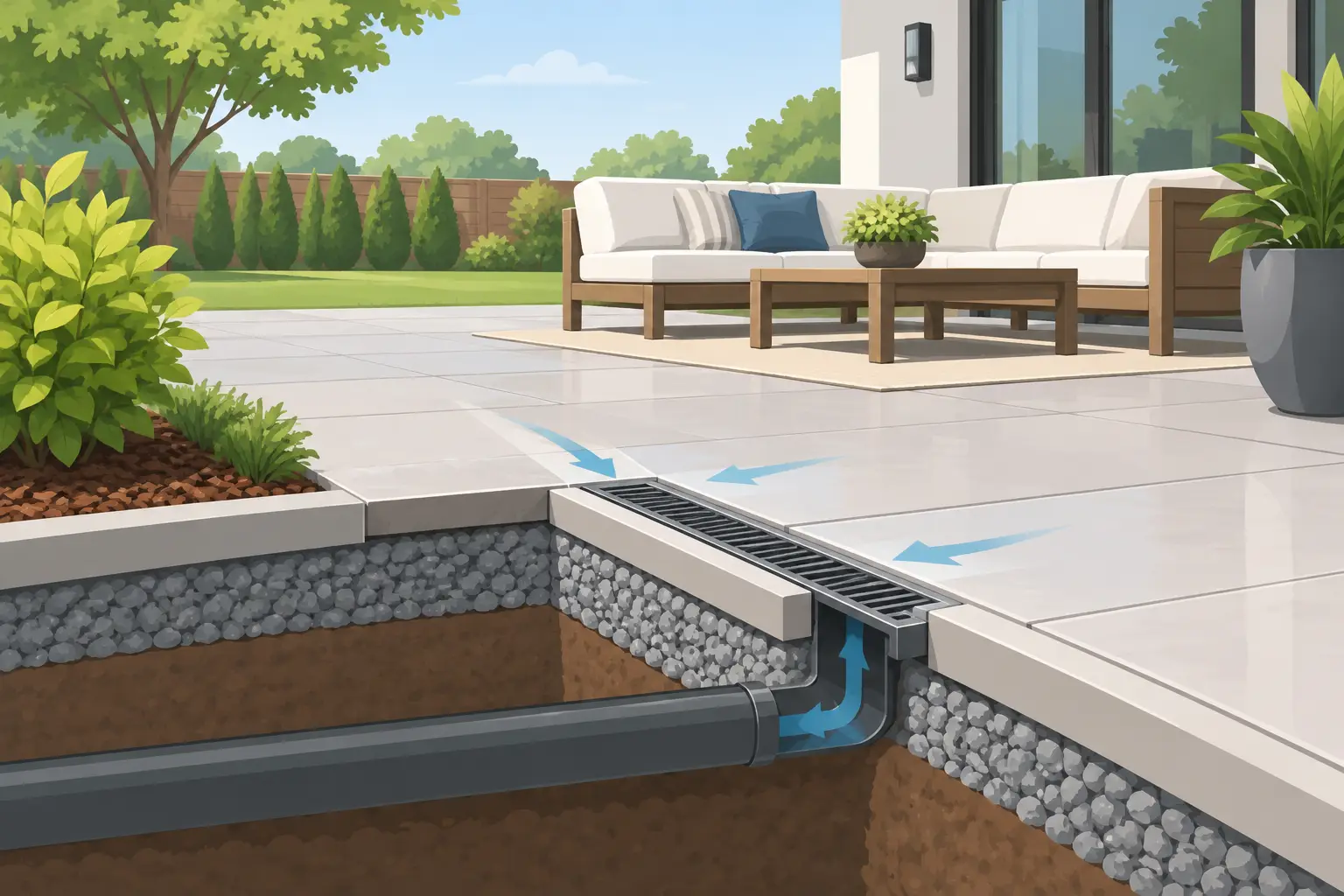 Patio Drainage Design Guide for Lasting Outdoor Spaces