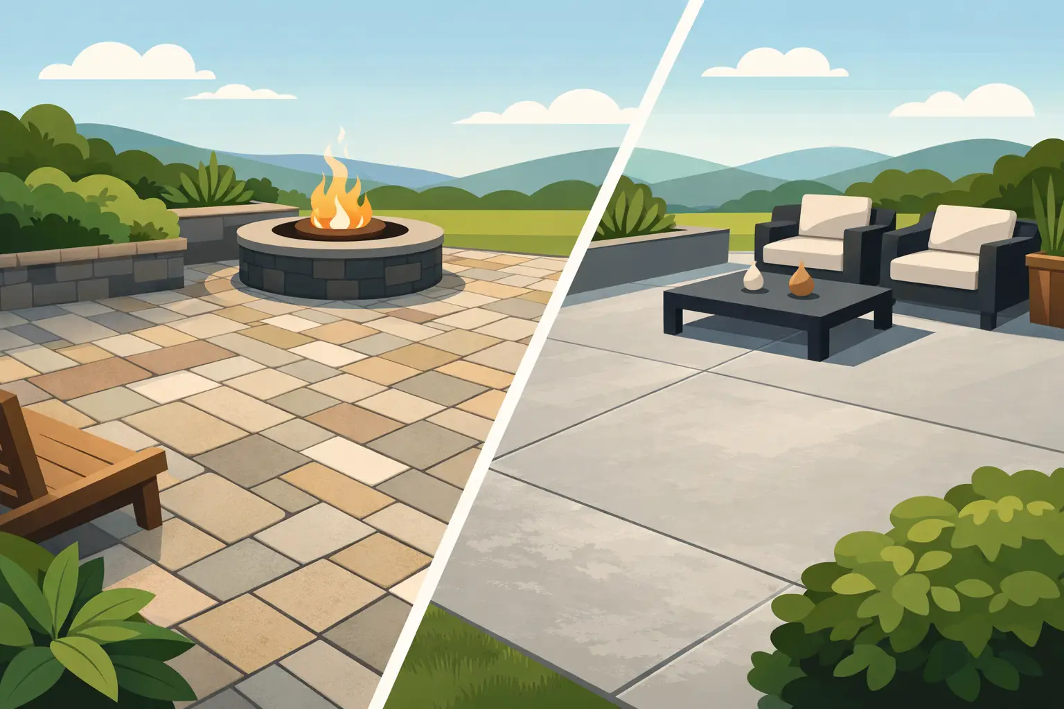 Pavers Versus Concrete Patio: Which Wins?