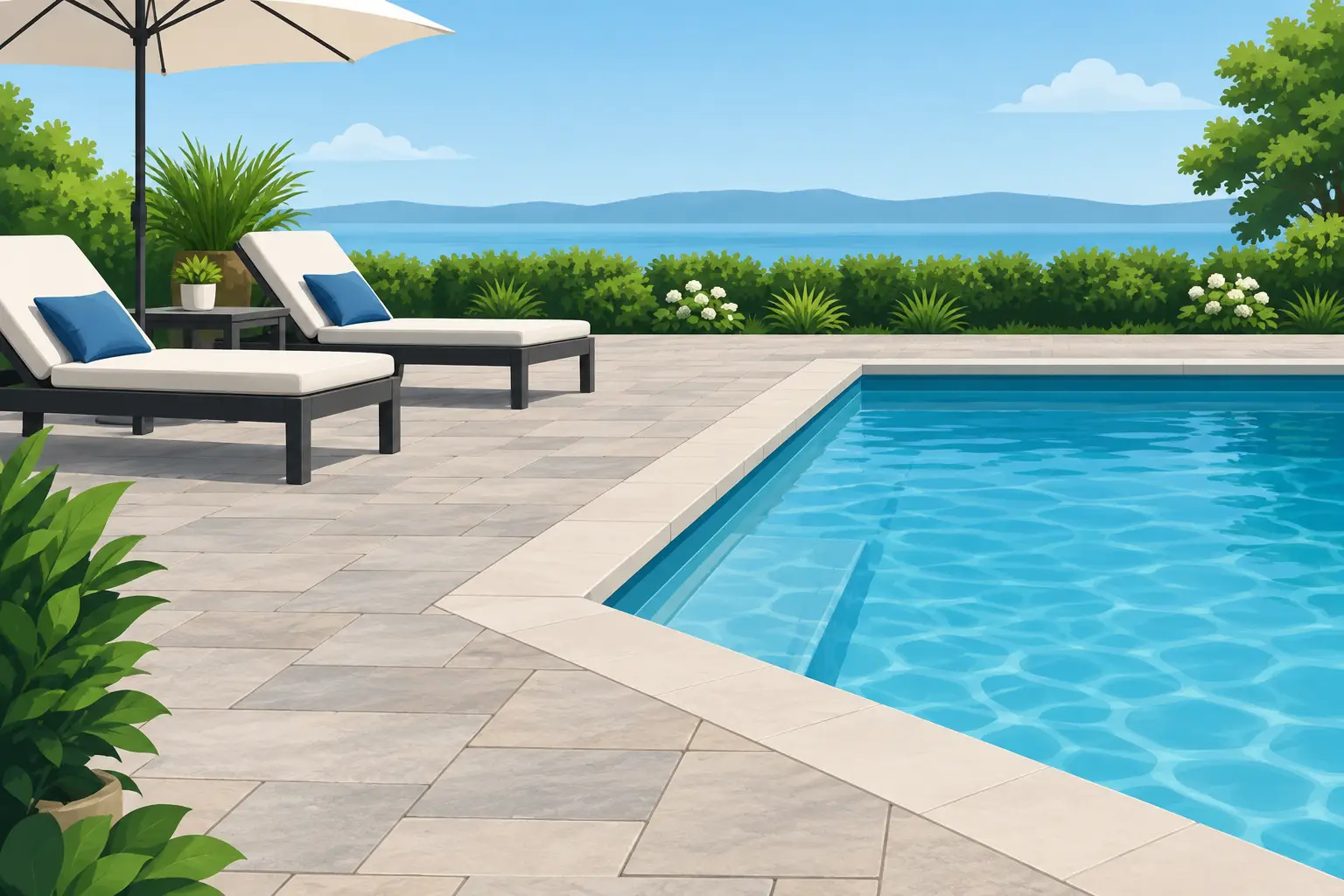 Pool Deck Pavers That Look Good and Stay Safe
