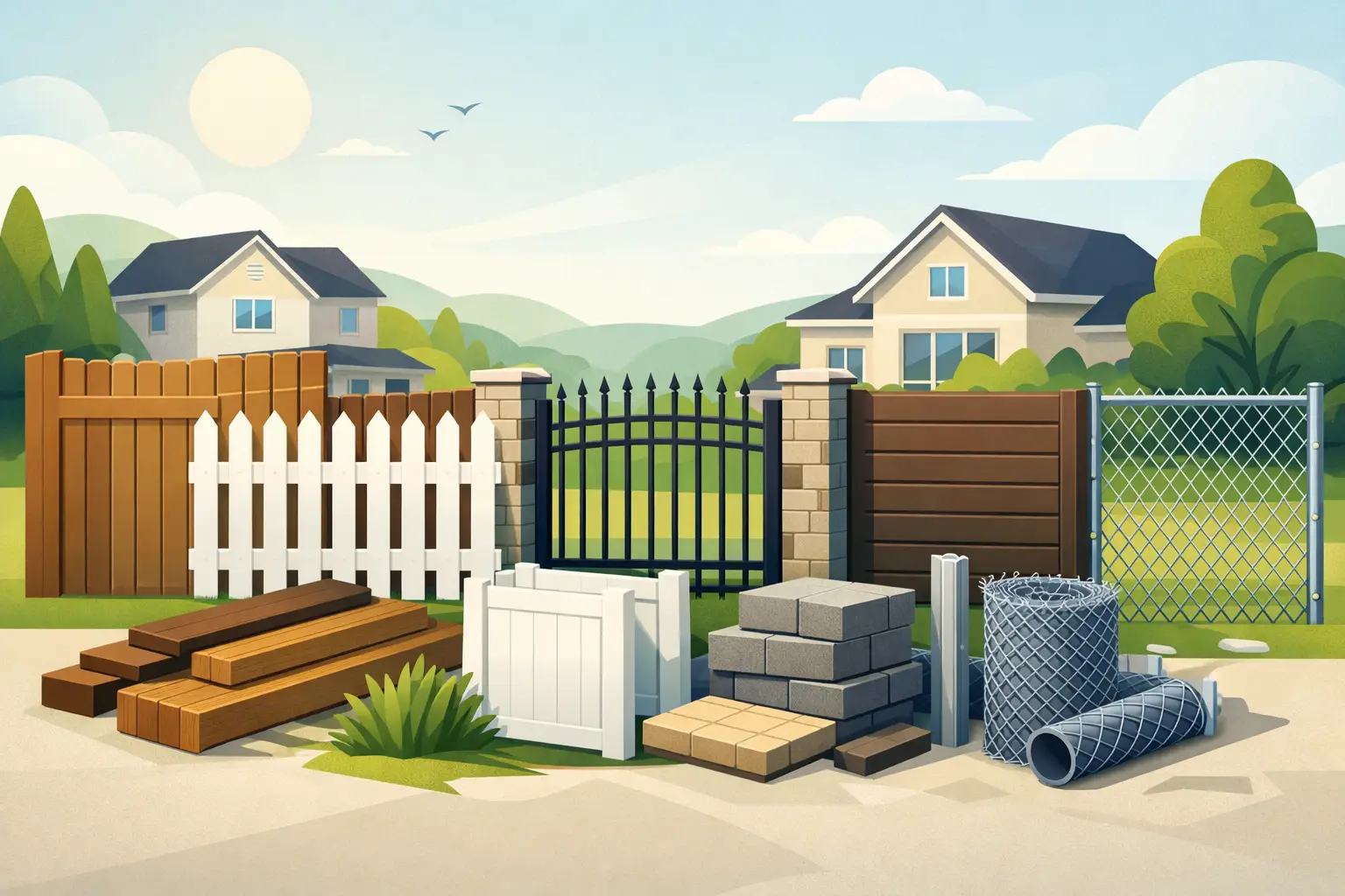 Residential Fence Materials Guide
