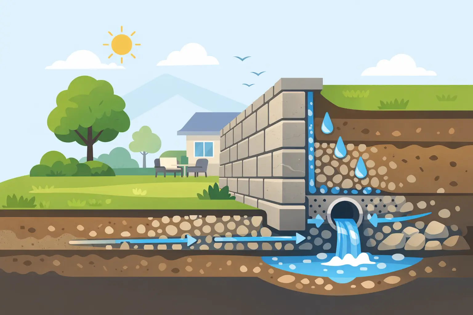 Retaining Wall Drainage Guide for Homeowners