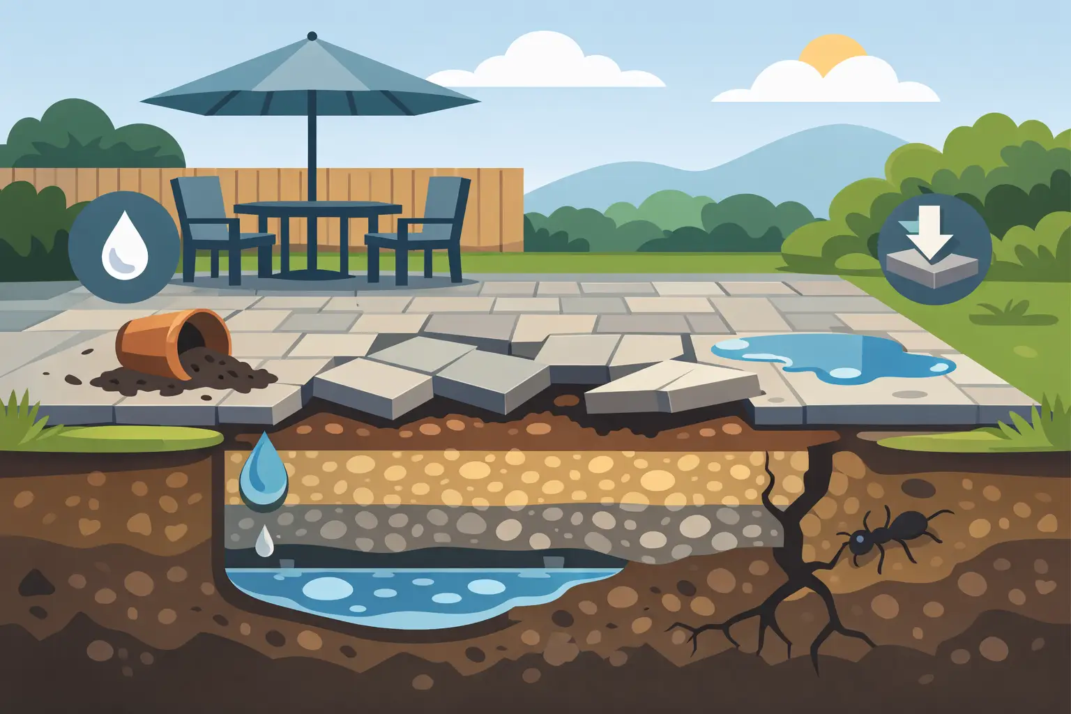 What Causes Patio Pavers to Sink? 7 Key Reasons